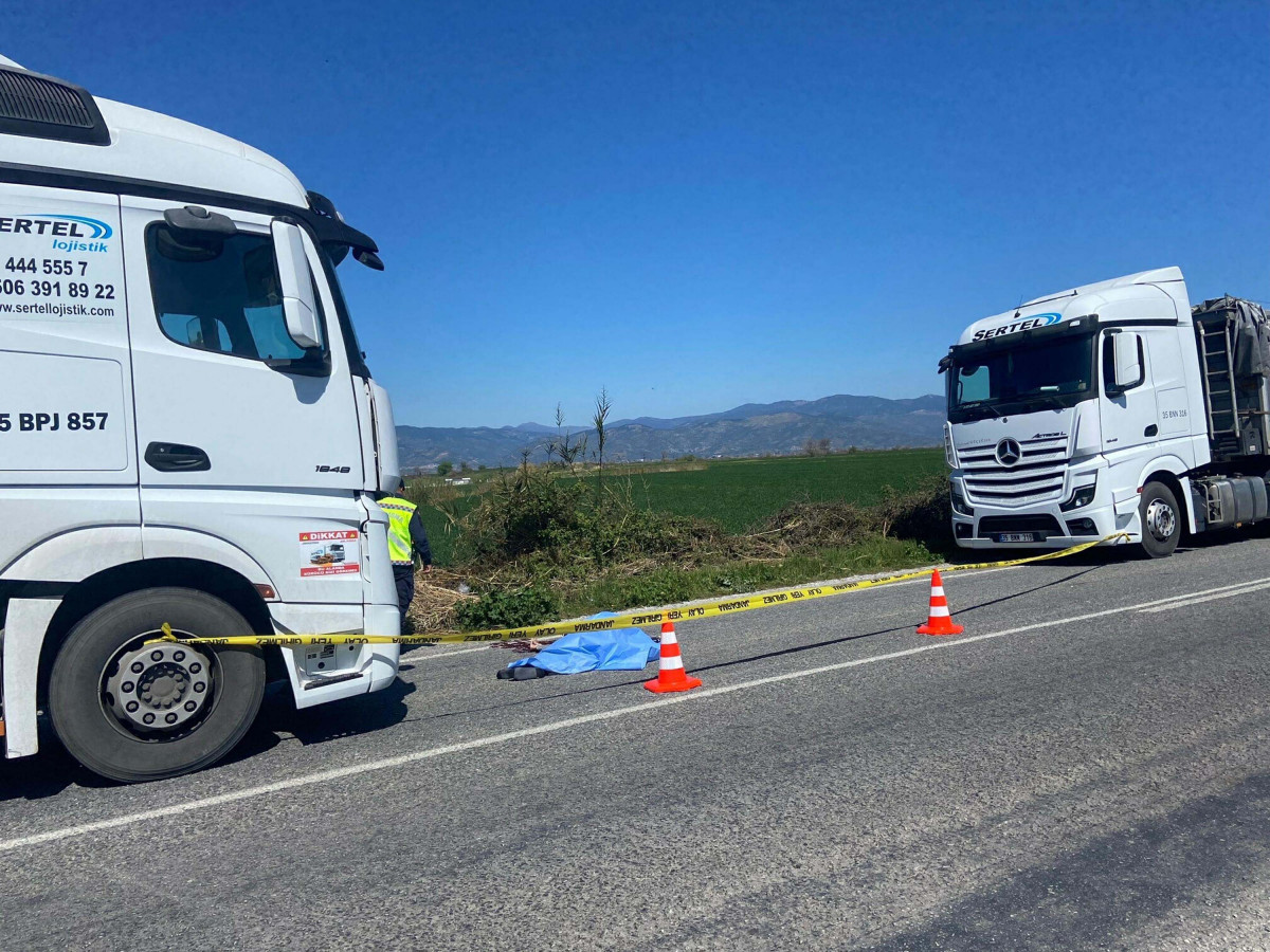 İzmir'de taksicilik yapan emekli polise tır çarptı