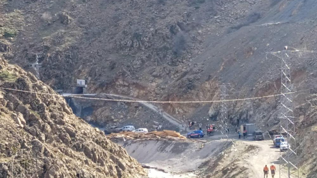 Elazığ'da maden ocağında göçük