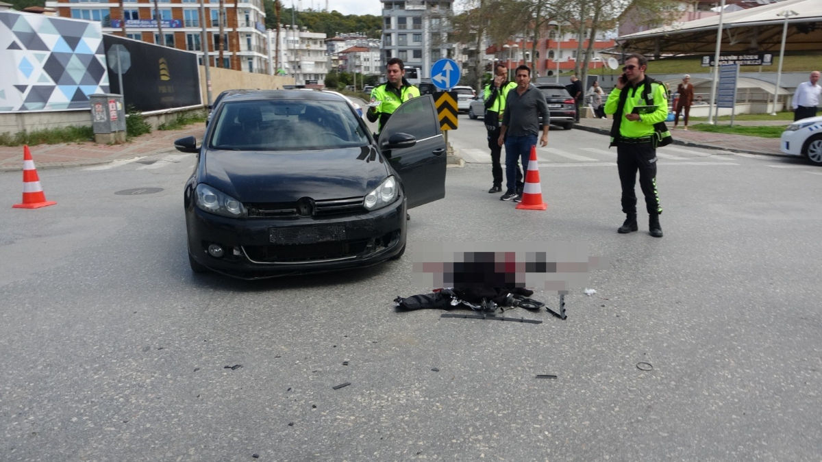 Antalya'da aracın çarptığı motosiklet sürücüsü ağır yaralandı