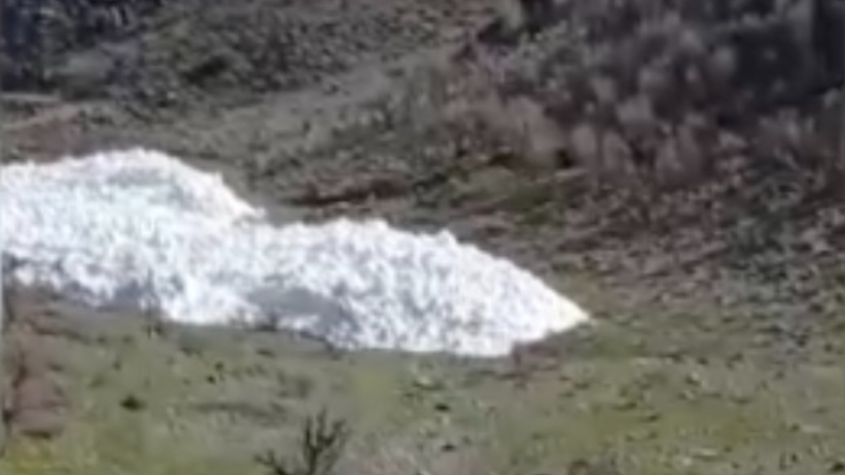 Şırnak'ta çığ böyle geldi