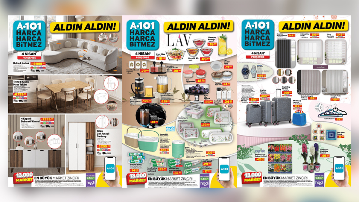 A101’den gelin adaylarına müjde: Fon perde 149.00 TL, Tül perde 139.00 TL, Stor perde...