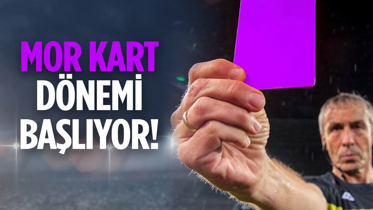 Futbolda kart renkleri genişliyor: İşte mor kartın anlamı