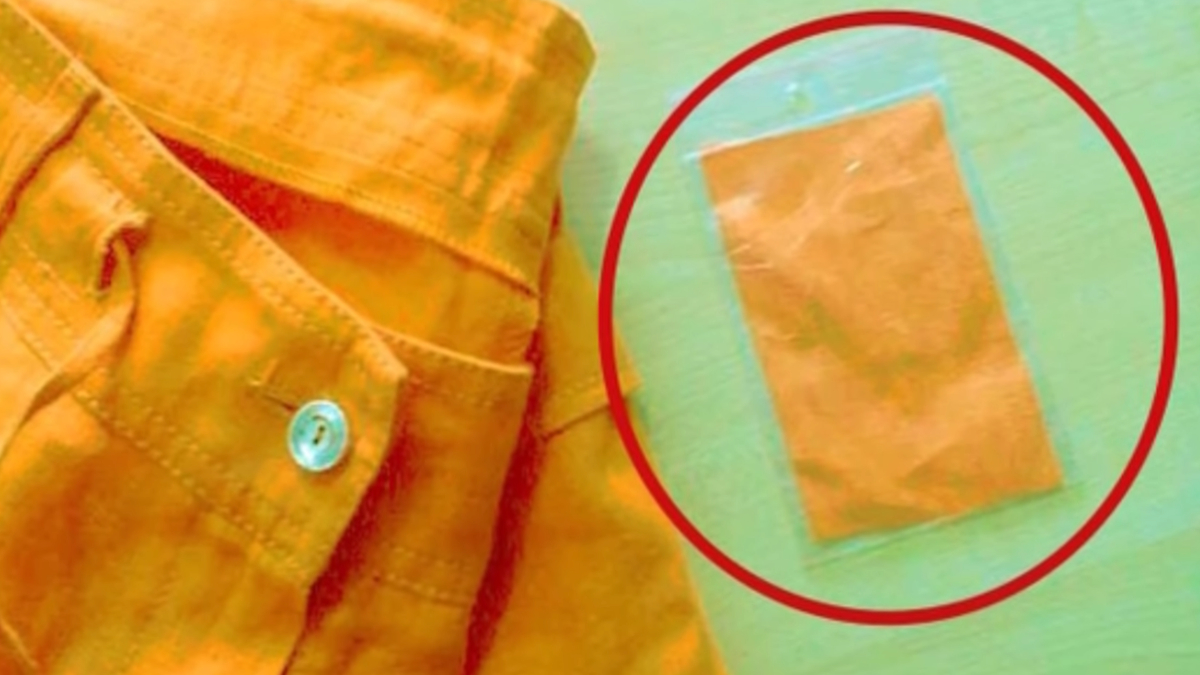 Yeni kıyafetlerden çıkan kumaş parçasının kullanım amacı bakın neymiş
