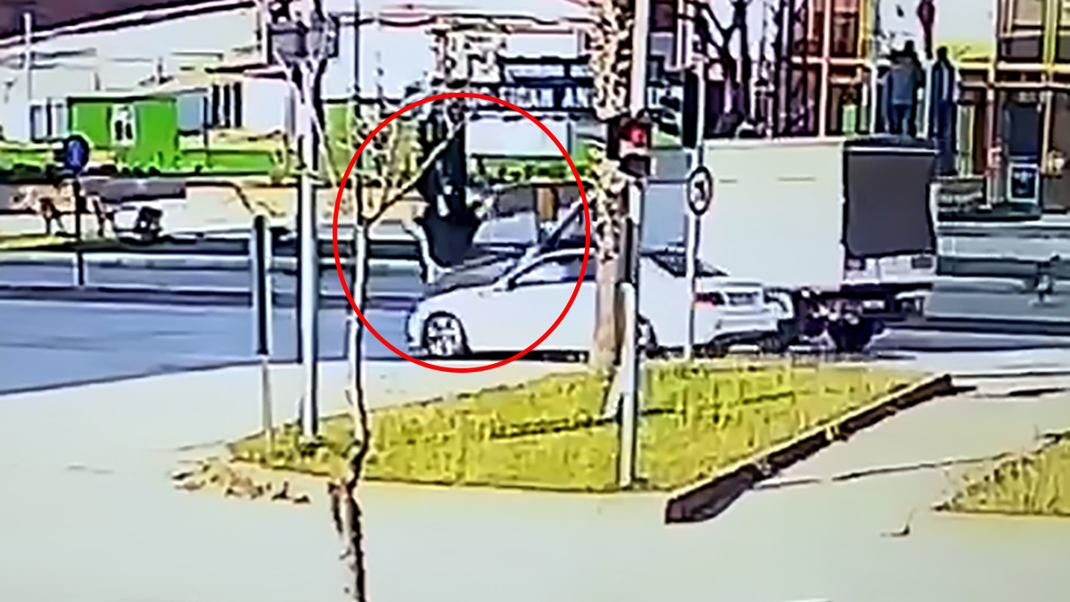 Adana'da köpeklerden kaçan kadına otomobil çarptı