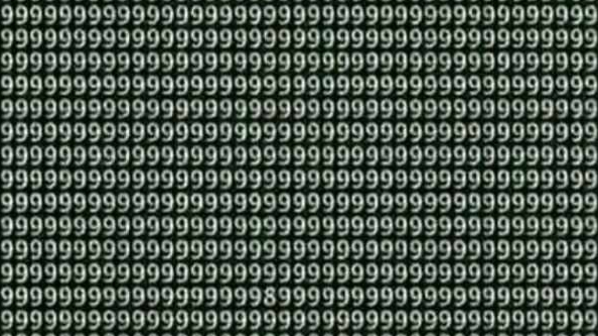 Optik İllüzyon: 9'lar arasındaki 8'i sadece süper zekalar fark edecek