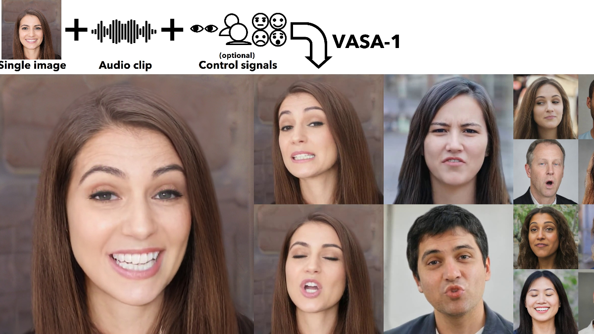 Microsoft'tan fotoğrafları konuşturan yapay zeka VASA-1