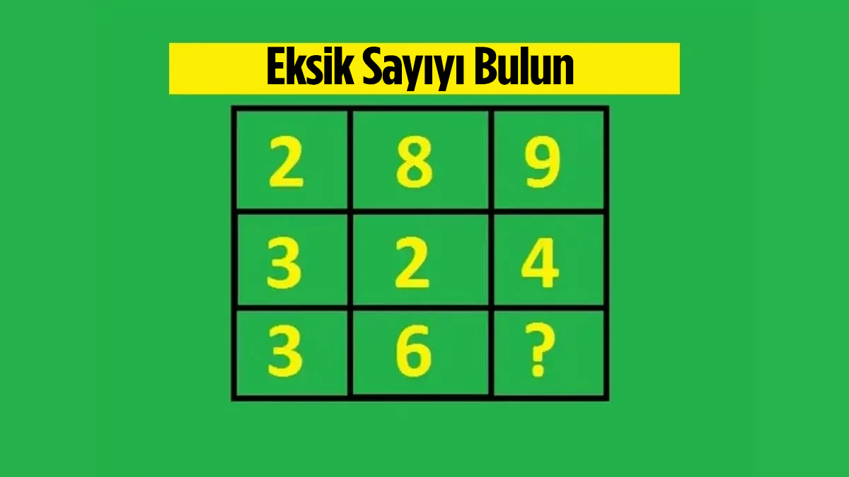 Matematikçiler bulamadı! Resimdeki eksik sayıyı bilen, dahi sayılıyor