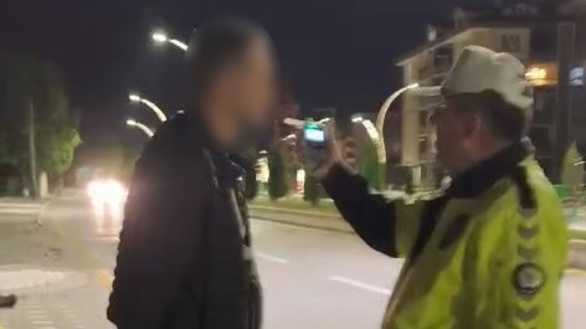 Bolu’da polisten cezaya itiraz eden alkollü sürücüye: Alkollü, eşek bile kullanamazsın