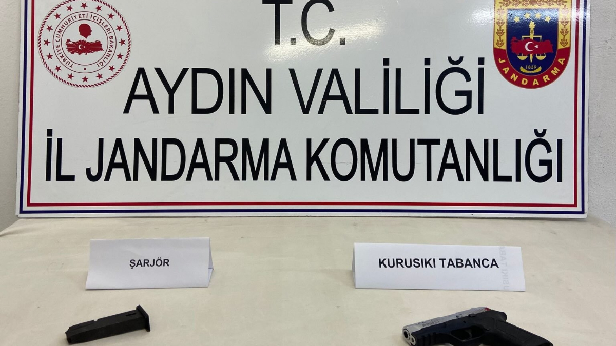 Aydın’da kurusıkı tabanca ele geçirildi