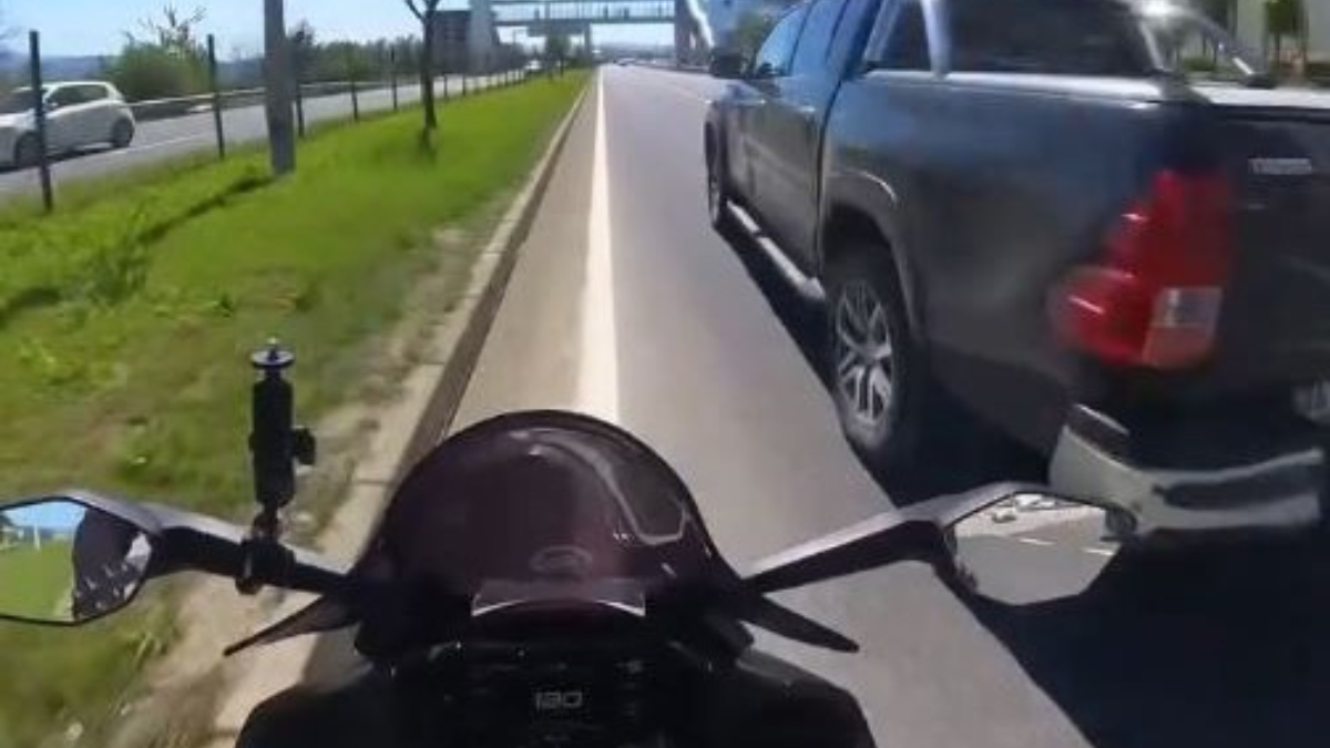 Bolu’da cezaya rağmen trafiği tehlikeye atmaya devam etti