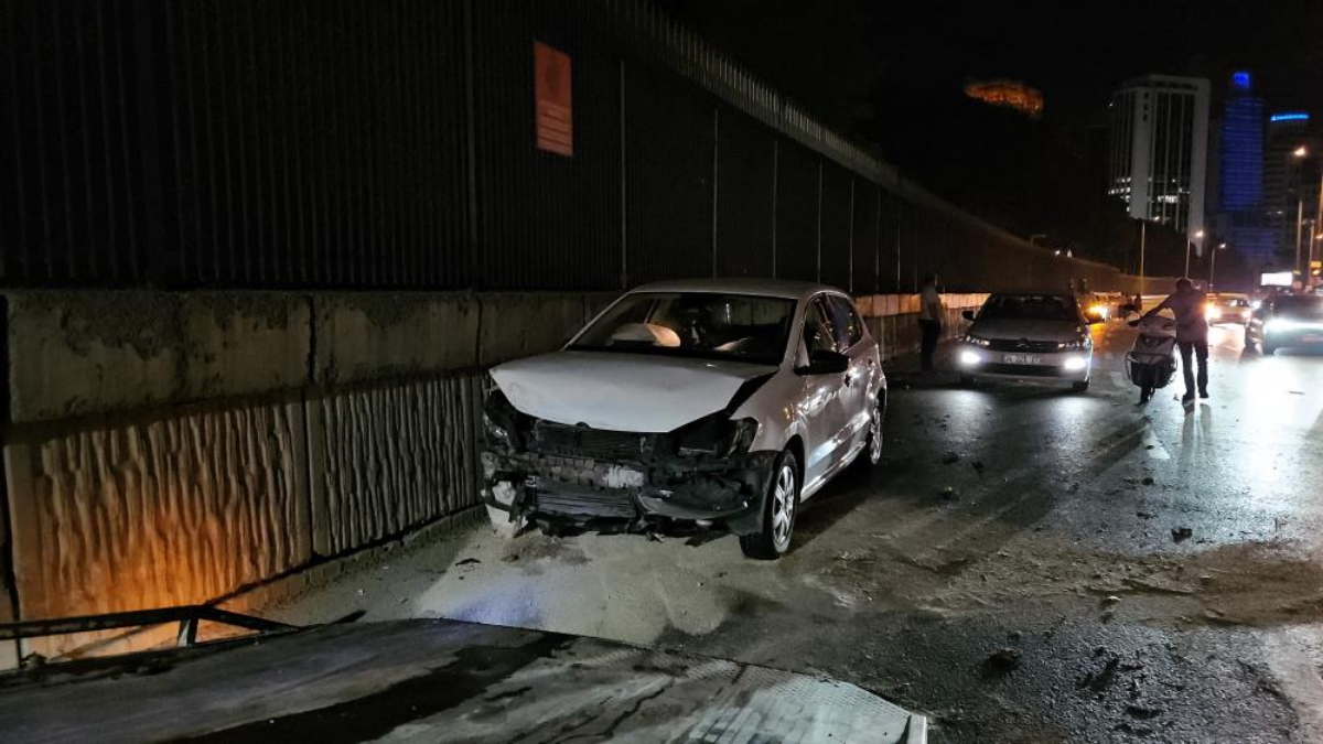 İstanbul Sarıyer’de makas atan sürücü zincirleme kazaya sebep oldu: 2 yaralı