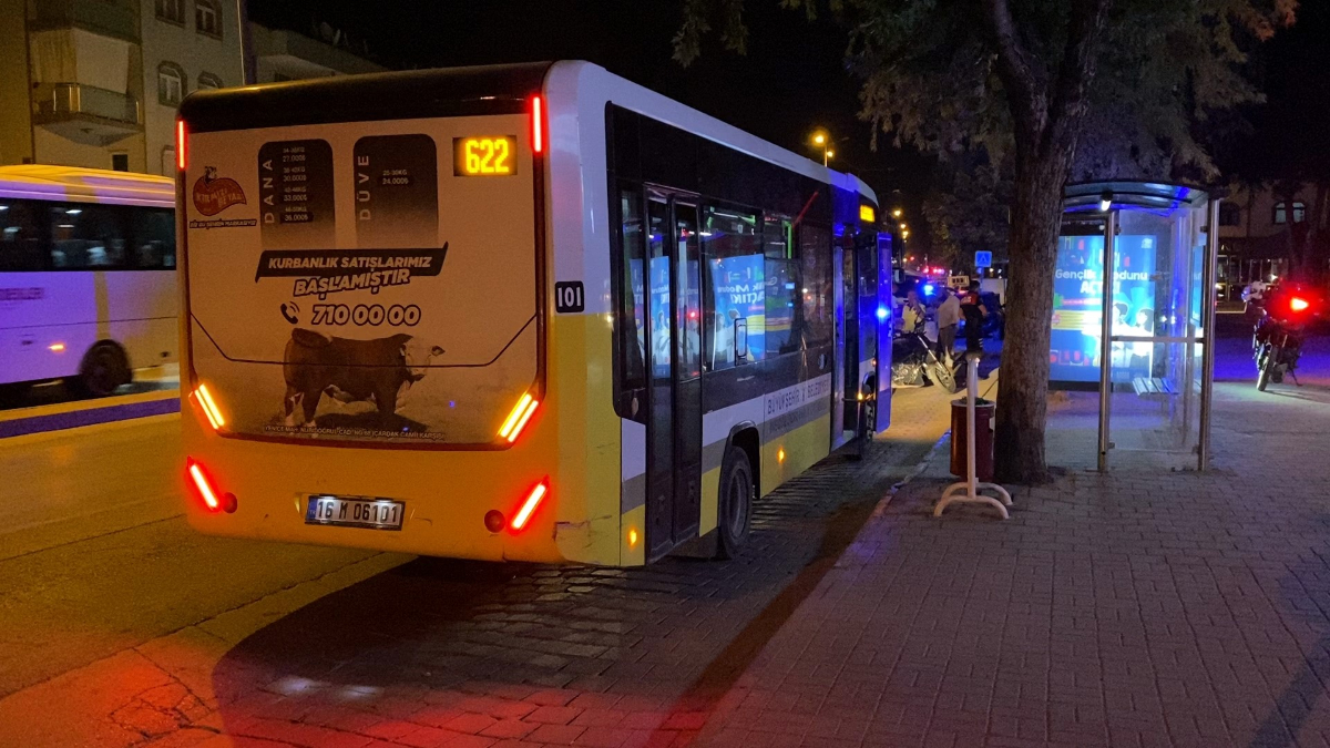 Bursa'da polisten kaçan halk otobüsü şoförü alkollü çıktı