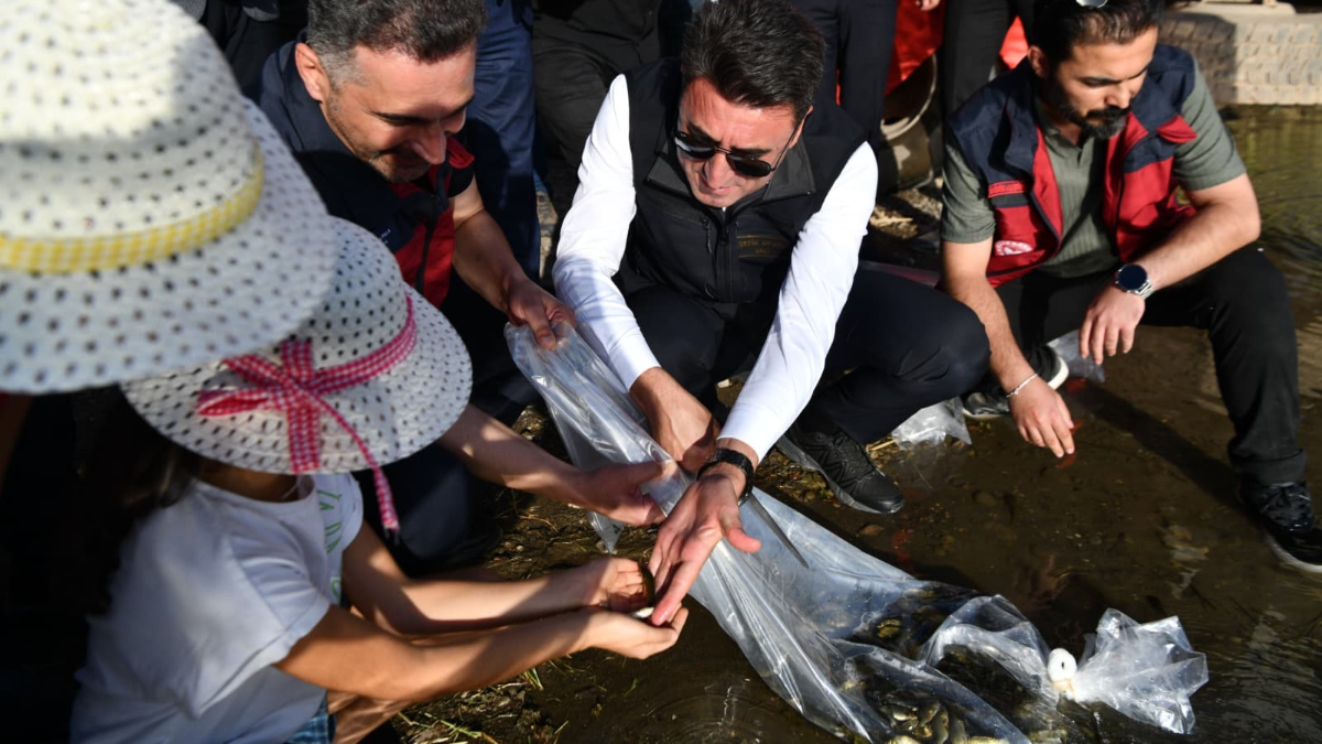 Tunceli’de 850 bin adet balık suyla buluştu