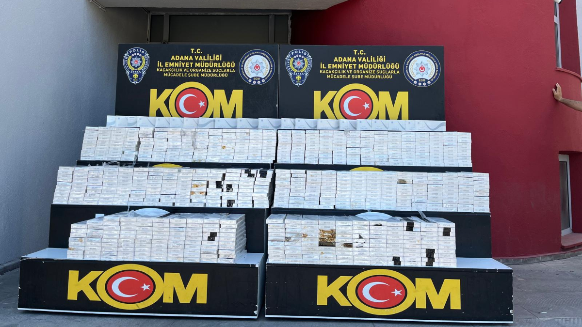 Adana'da kaçak sigara operasyonu