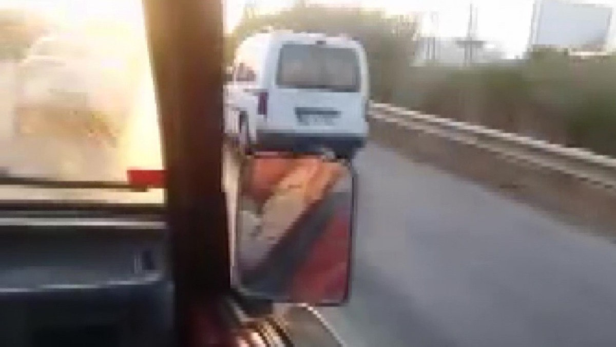 Antalya'da emniyet şeridini kullanan sürücülere videolu tepki