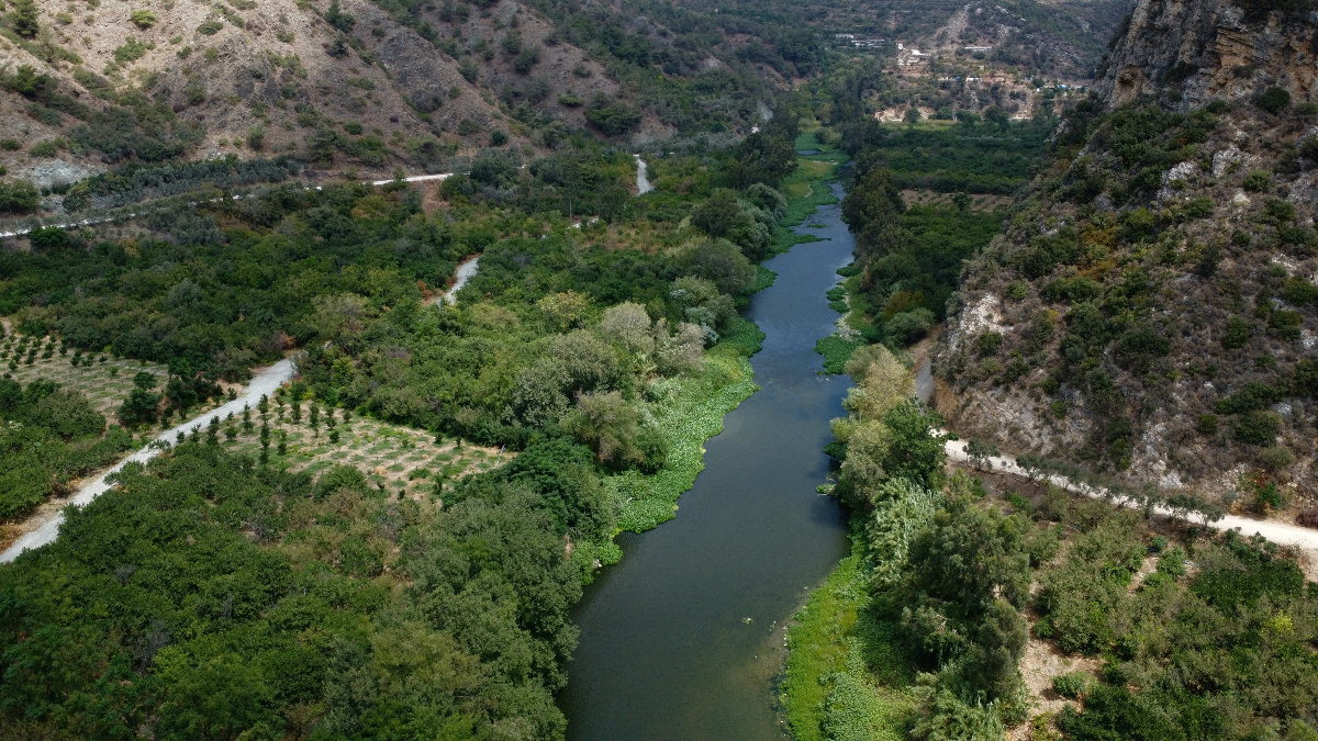 Hatay'ın saklı cenneti Aknehir görüntülendi