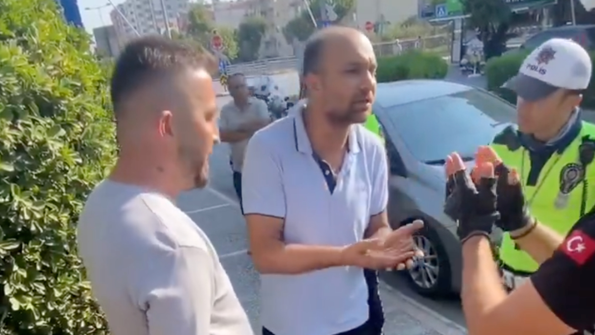 Aydın'da polisin alkollü sürücüyle sabır sınavı