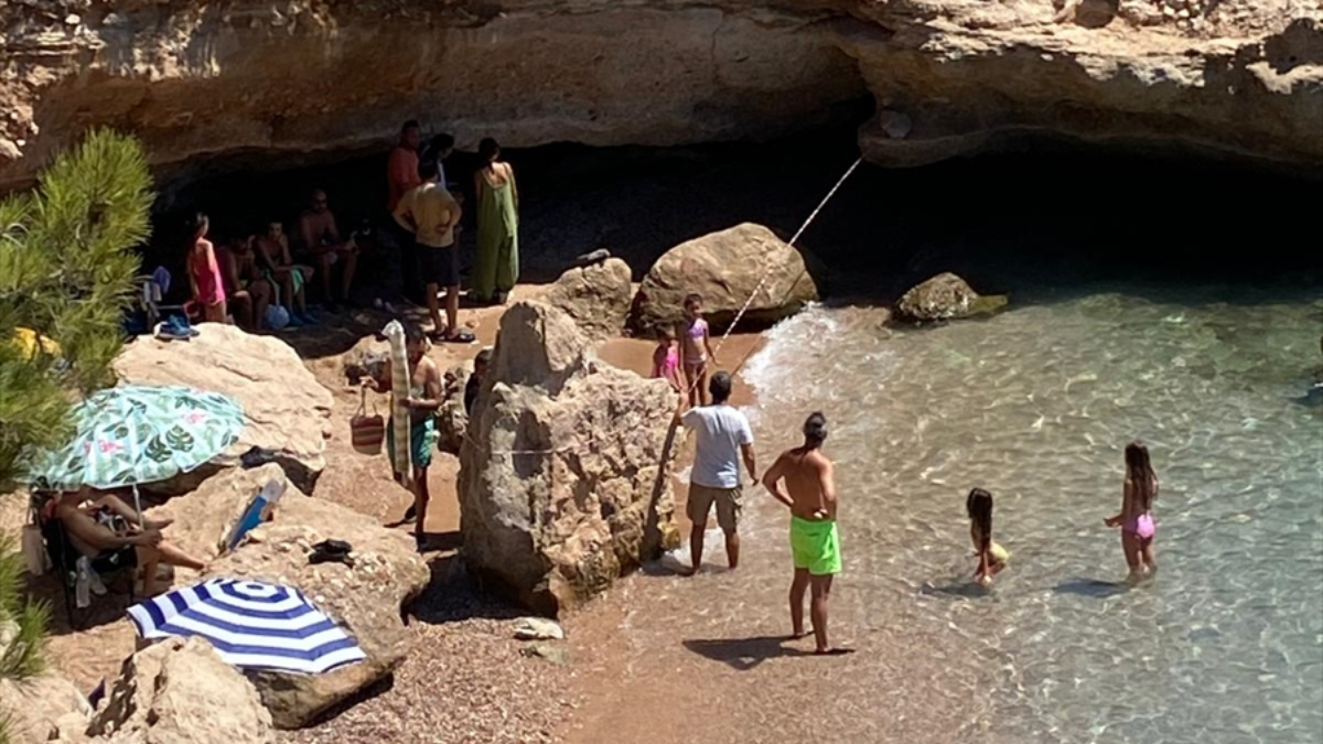 Muğla'da sahilde dinlenen fok için güvenlik şeridi oluşturuldu