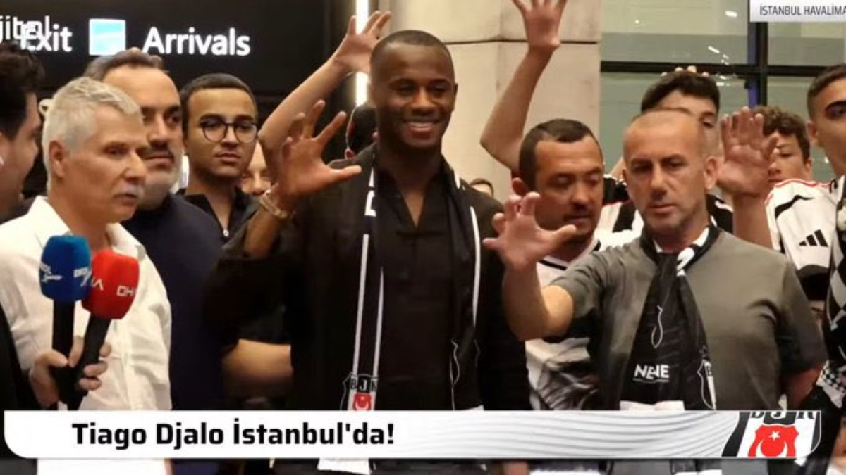 Siyah-beyazlıların yeni transferi Tiago Djalo, İstanbul'a geldi