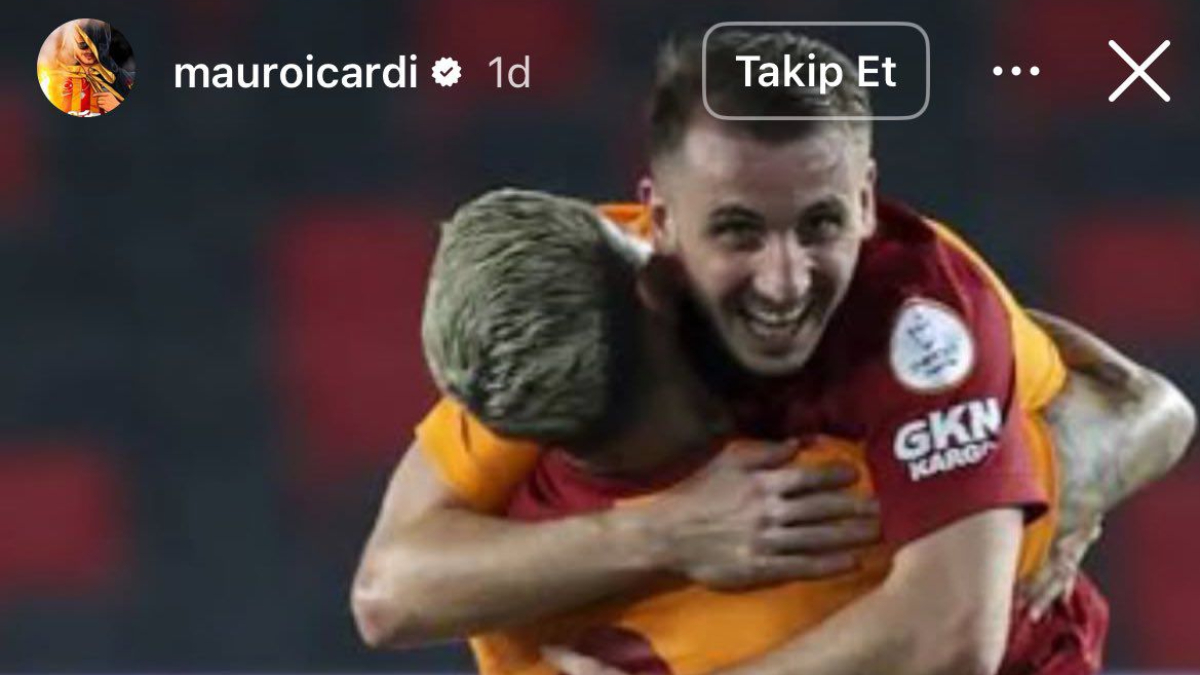 Mauro Icardi'den Kerem Aktürkoğlu paylaşımı