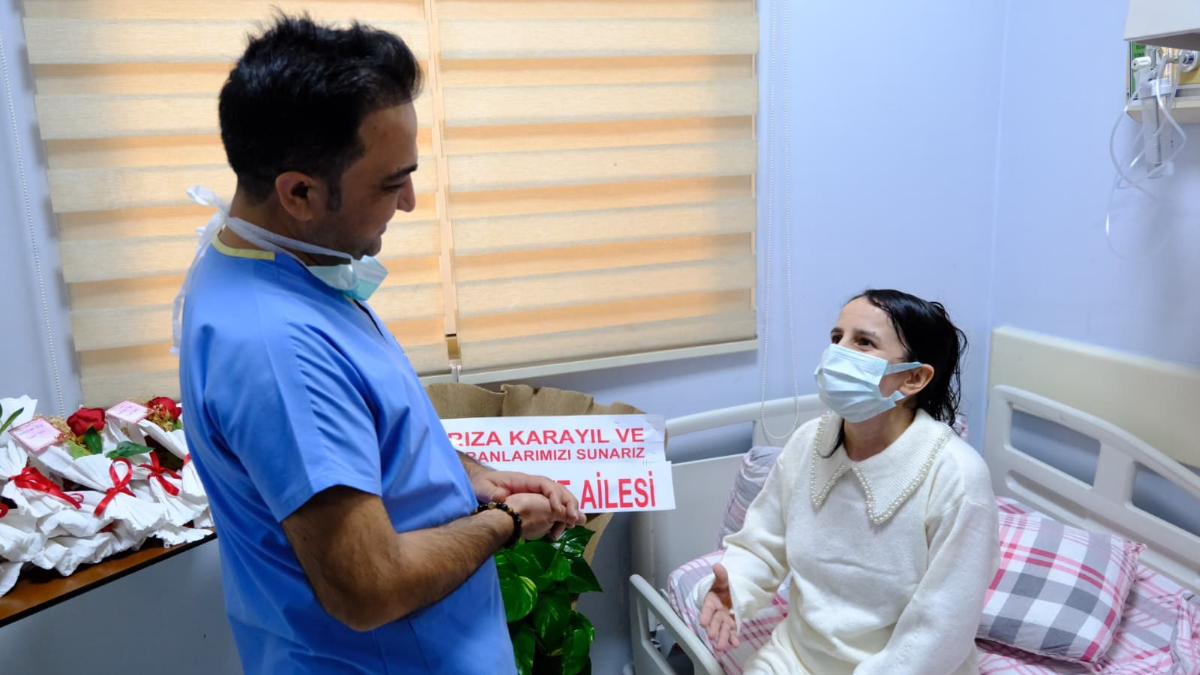 Irak'ta tüp patlamasında yaralanan kadın Van'da şifa buldu