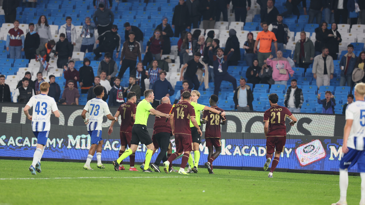 Trabzonspor U19-Helsinki U19 maçında kavga çıktı