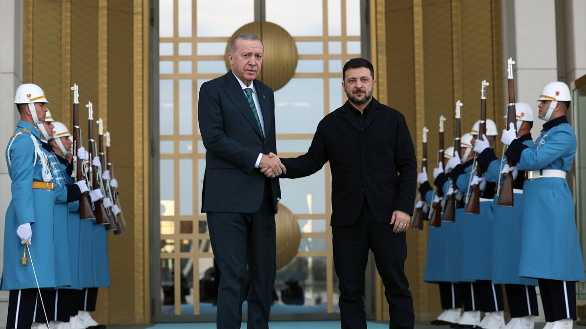 Cumhurbaşkanı Erdoğan, Vladimir Zelensky ile bir araya geldi