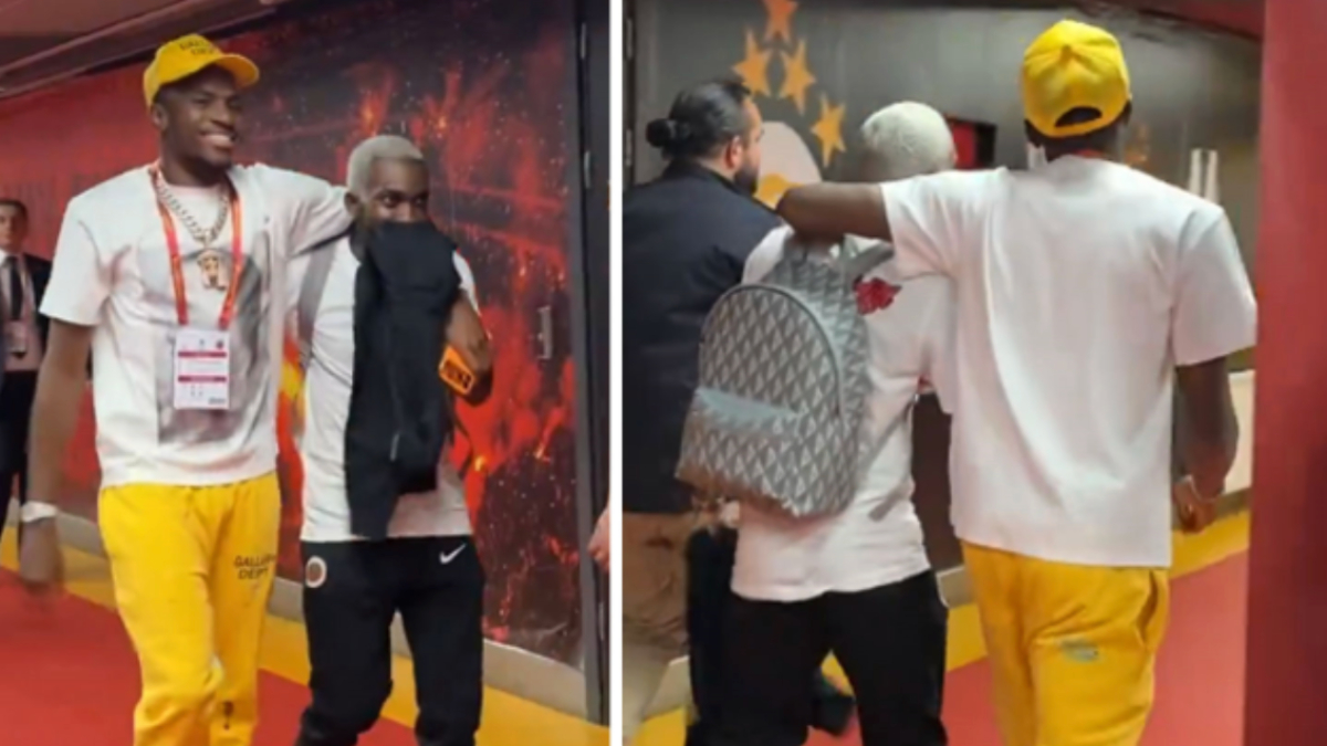 Osimhen ve Onyekuru'nun maç sonu görüntüsü tartışma yarattı