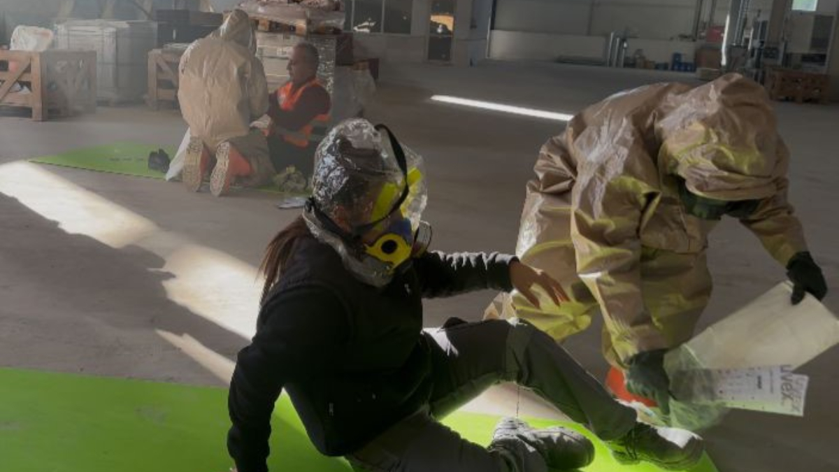 Burdur'da KBRN tatbikatı nefes kesti
