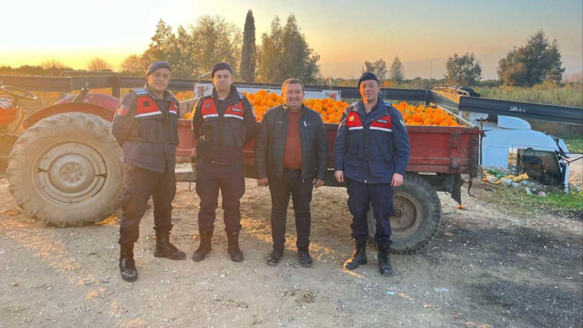 Aydın'da bahçeden çalınan 1,5 ton portakal, satılamadan ele geçirildi