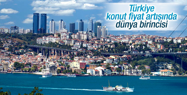 Türkiye konut fiyatları artışında birinci sırada