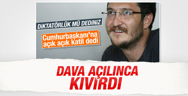 Erdoğan'a hakaret eden Koray Çalışkan'a dava