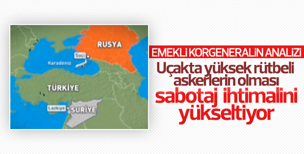 Düşen Rus uçağı hakkında sabotaj iddiası