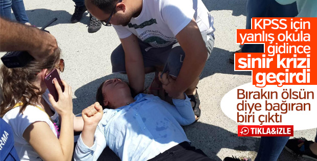 Sınava giremeyen öğrenciler sinir krizi geçirdi