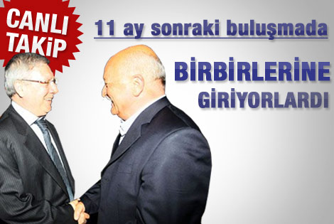 Aziz Yildirim Ile Sadri Sener Karsi Karsiya