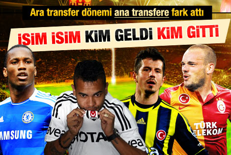 Ara Transferde Kim Kimi Transfer Etti