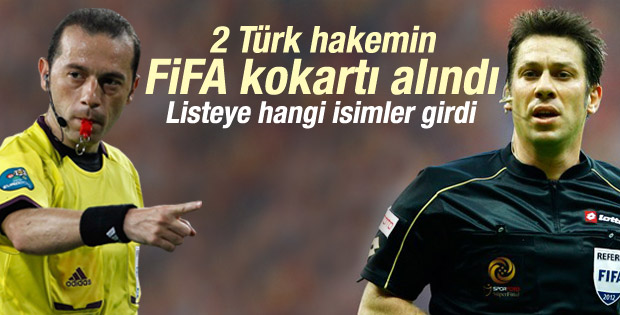 Bülent Yıldırım ve Fırat Aydınus'un FIFA kokartı alındı