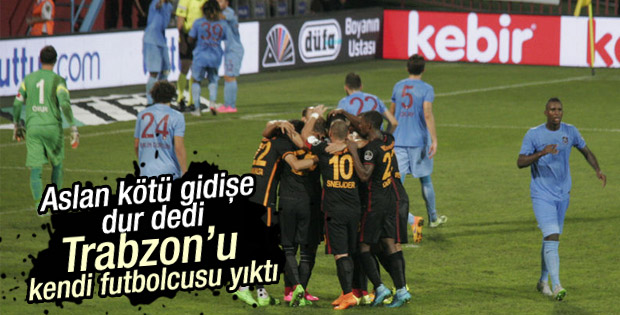 Galatasaray Trabzonspor'u deplasmanda yendi