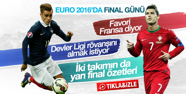 Fransa-Portekiz finali muhtemel 11'leri