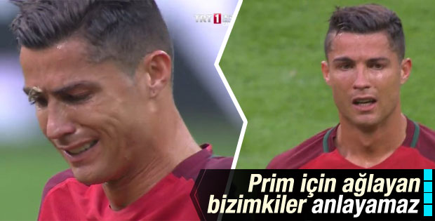 Ronaldo final maçında gözyaşlarına hakim olamadı