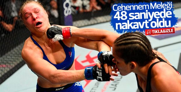 Ronda Rousey 48 saniyede nakavt oldu - İZLE