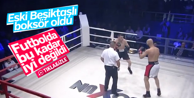 Boksör olan Baki Mercimek rakibini yendi