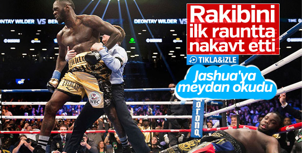 Deontay Wilder Joshua'ya savaş ilan etti - İZLE