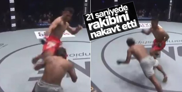 Edward Kelly rakibini 21 saniyede nakavt etti