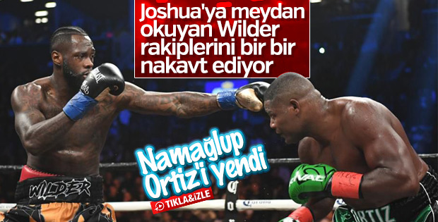 Wilder'den muhteşem geri dönüş