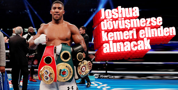 Anthony Joshua kemerini kaybedebilir