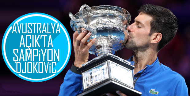 Avustralya Açık'ta şampiyon Djokovic