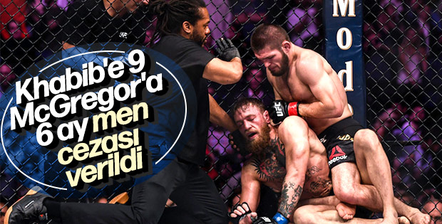 Khabib ve McGregor'a men cezası