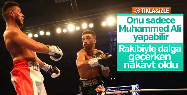 Rakibiyle dalga geçerken nakavt oldu