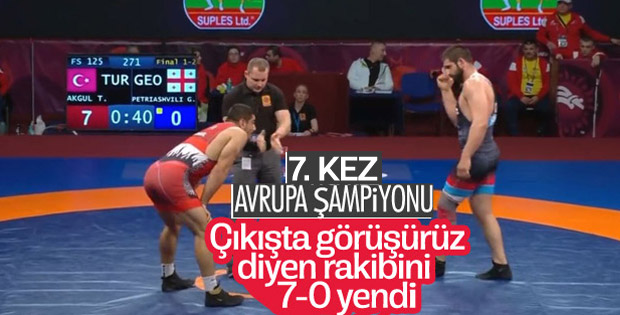 Taha Akgül'den altın madalya